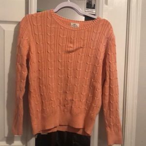 St. John’s Bay- coral pink knitted sweater- children large